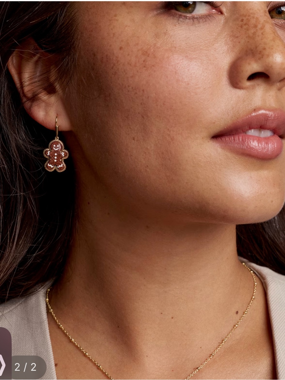 Kendra Scott gingerbread earrings